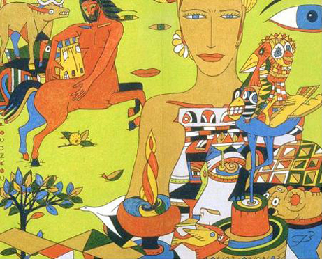 Postmodern ecological art by contemporary artist Francis Berry, postmodern painter